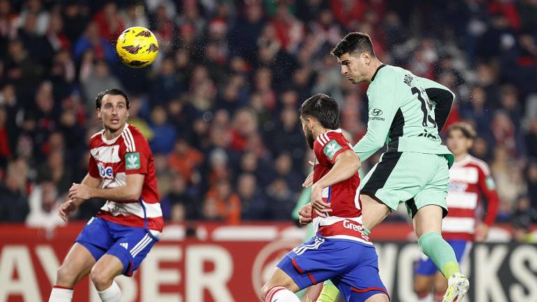 Álvaro Morata acaba en Granada con la mala racha atlética a domicilio