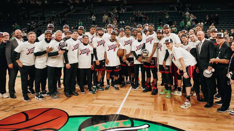 El Miami Heat se recuperó de tres derrotas en fila para imponerse en el séptimo y definitivo encuentro a los Boston Celtics en la final del Este.