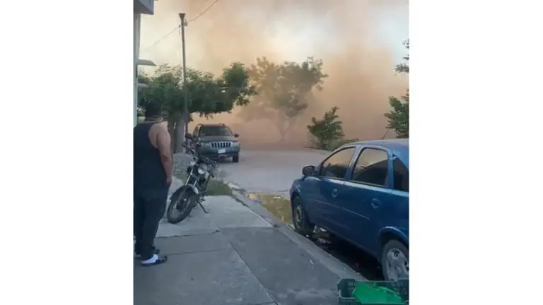 Videos de un helicóptero circulan en redes sociales.