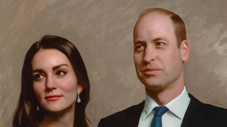 Revelan el primer retrato oficial del Príncipe William y Kate Middleton juntos