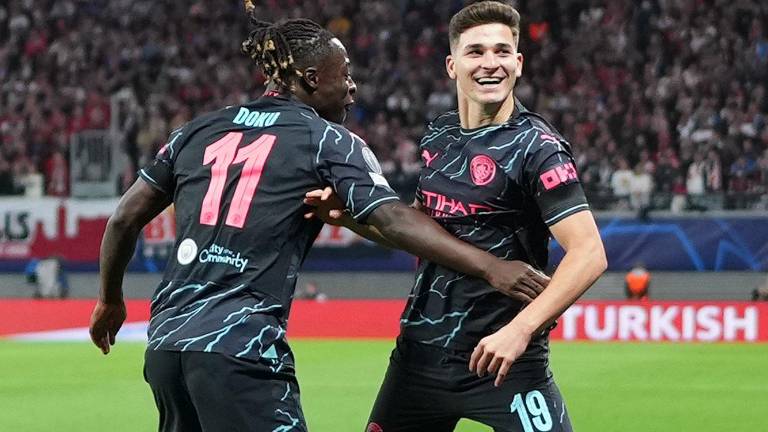 Julián Álvarez logró destacar con el Manchester City, pese a entrar como suplente.