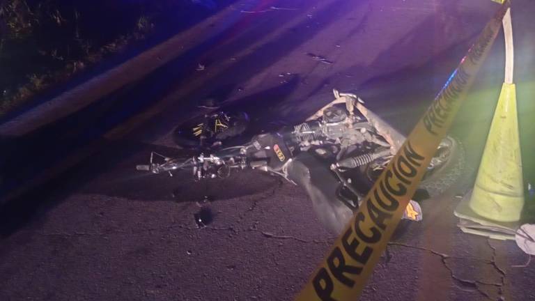 El accidente en el que murió un moticiclista ocurrió la tarde del sábado por la carretera estatal Rosario- Las Garzas.