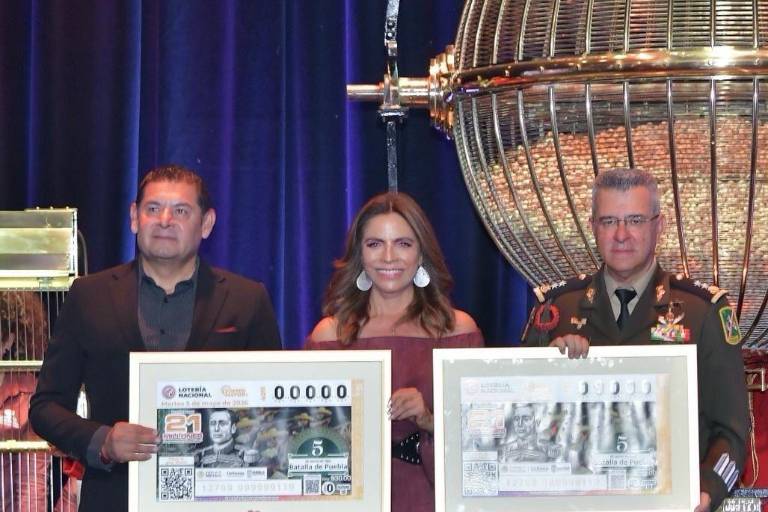 Sorteo en territorio de Lotería Nacional reconoce vigencia de la defensa de la soberanía al conmemorar Batalla de Puebla