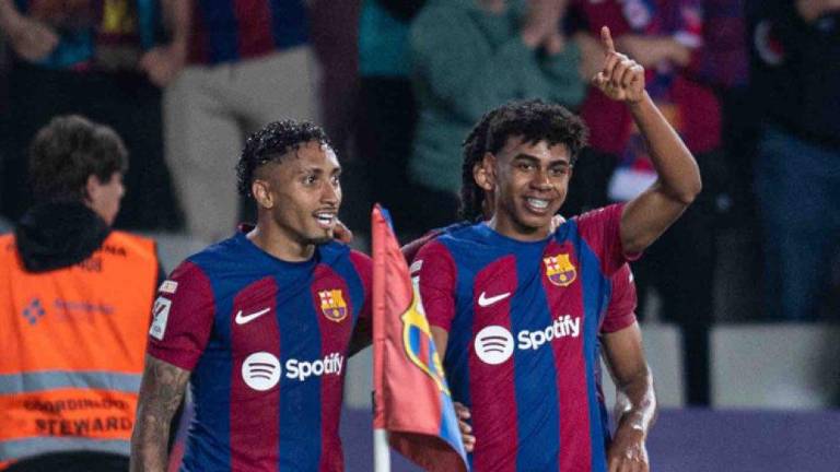 Raphinha y Lamine Yamal fueron los autores de las anotaciones del Barcelona.