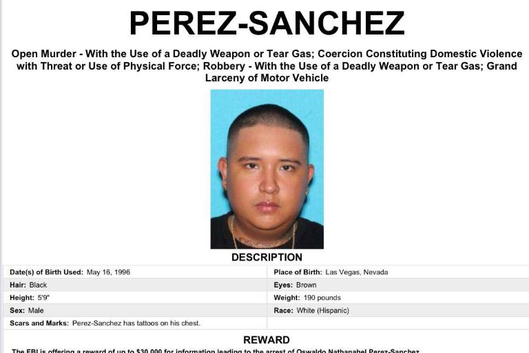 FBI buscaba a Oswaldo Nathanahel; presunto feminicida de Vivian Karely