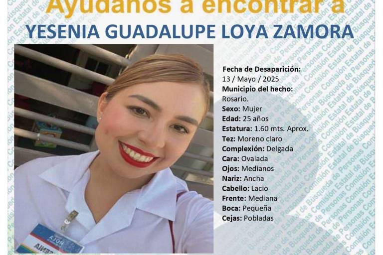 Buscan a Yesenia Guadalupe, joven desaparecida en Rosario