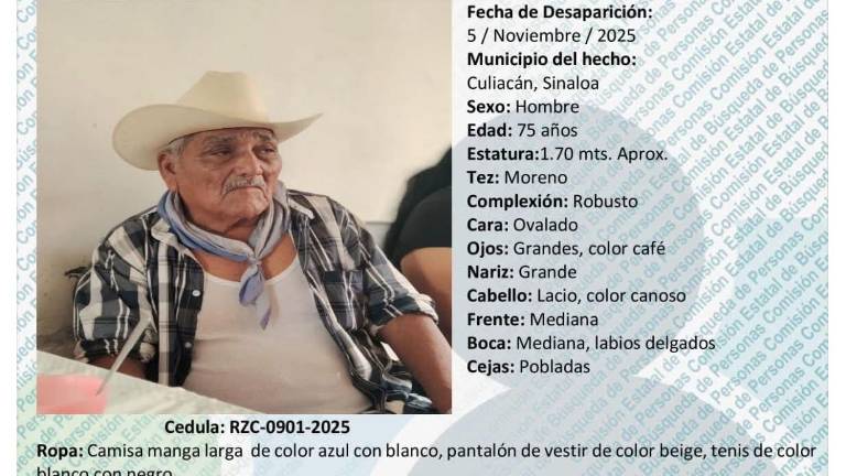 Guadalupe Parra Chon, padece de demencia senil; autoridades emiten ficha de búsqueda para su localización.