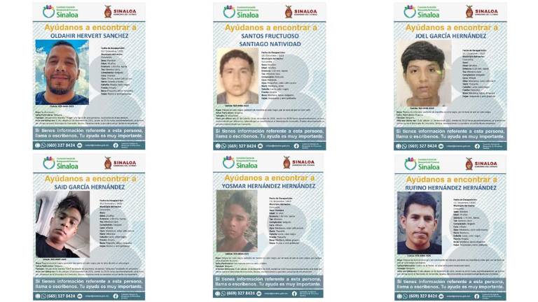 Seis hombres, entre los 18 y los 34 años, desaparecieron en Concordia la madrugada del sábado.