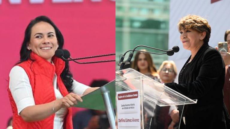 Alejandra del Moral y Delfina Gómez emprenden la campaña por la Gubernatura del Estado de México.