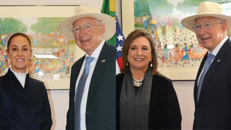 Embajador de EU se reúne con precandidatas Claudia Sheinbaum y con Xóchitl Gálvez
