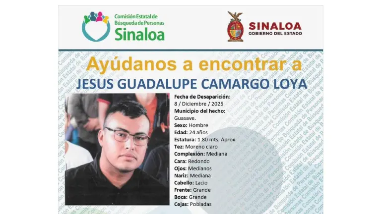 Jesús Guadalupe se encuentra desaparecido desde el pasado 8 de diciembre.
