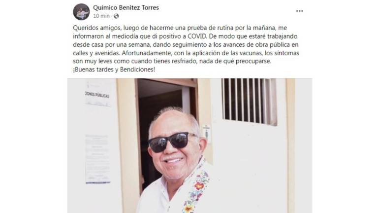 Mensaje del Alcalde de Mazatlán, Luis Guillermo “El Químico” Benítez Torres.