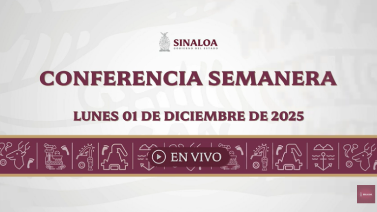 Conferencia del Gobernador de Sinaloa.