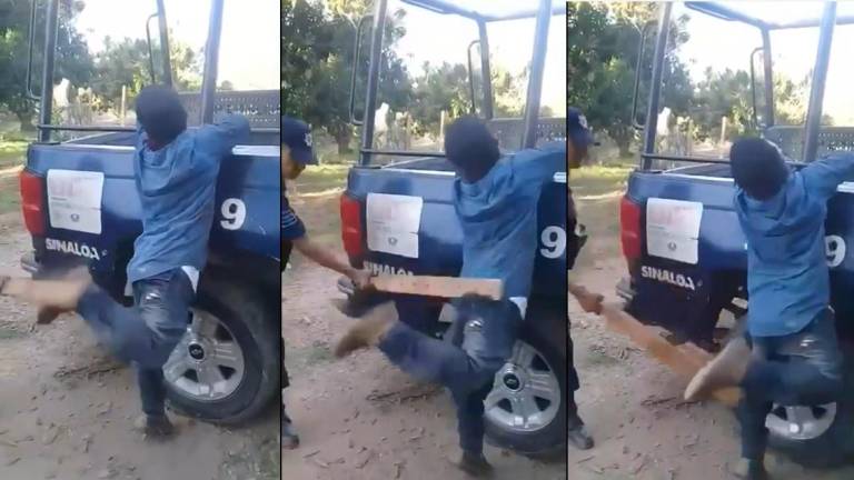 Desaparecido, hombre de video que es golpeado con una tabla por policías de Escuinapa