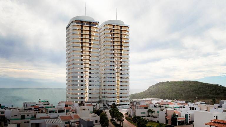 Así es la propuesta del proyecto departamental Elypse Cerritos Beach Tower; hoy en día lleva un avance del 65 por ciento.