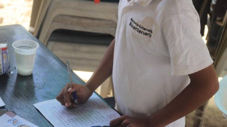 En la Escuela Temporal Bicentenario se empezaron a impartir clases de apoyo en noviembre de 2020.