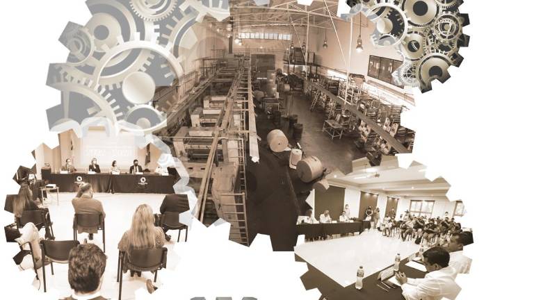 Sector industrial en el puerto.