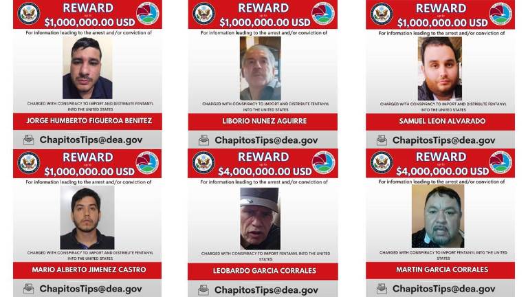 Parte de los integrantes del Cártel de Sinaloa que operan el fentanilo para “Los Chapitos.