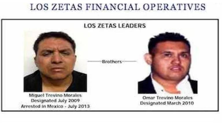 Los dos líderes de los Zetas, Miguel Ángel y Omar Treviño Morales son acusados de seguir dirigiendo desde la cárcel al Cártel del Noroeste.