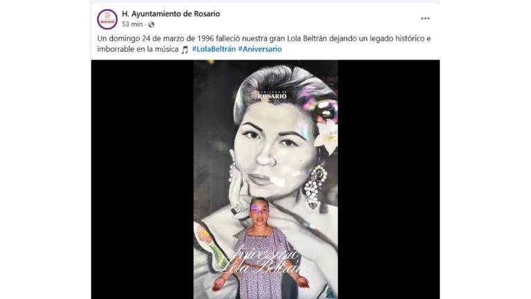 El Gobierno de Rosario difunde un video en el que recuerda a Lola Beltrán a 30 años de su fallecimiento.