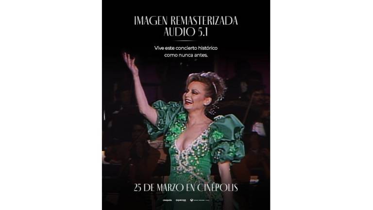 El último concierto de Rocío Dúrcal en el Auditorio Nacional será proyectado en Cinépolis.
