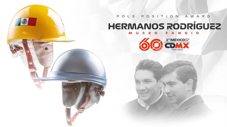 Estos son los cascos que recibirá el ganador de la Pole del Gran Premio de México.