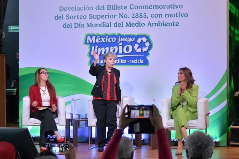 Semarnat y Lotería Nacional presentan billete que difunde el Día Mundial del Medio Ambiente con el mensaje “México juega limpio”