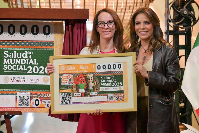 Presentan billete de Lotería “Salud en el Mundial Social 2026”, que fomenta la vinculación de la fiesta futbolera con la activación física