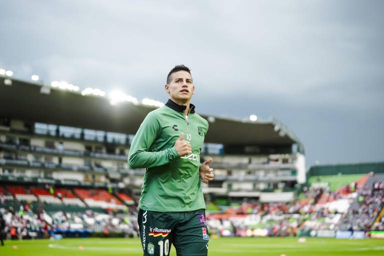 León visita a Necaxa con dudas sobre James Rodríguez y urgencias en la tabla