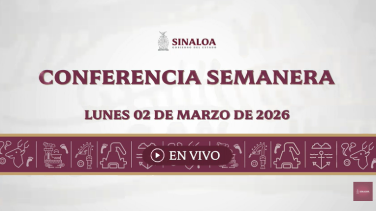 Conferencia del Gobernador de Sinaloa Rubén Rocha Moya.