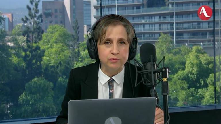 Carmen Aristegui en su programa de radio de este viernes.