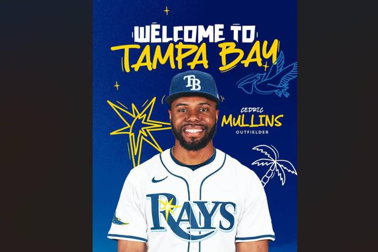Rays y Cedric Mullins cierran contrato por un año