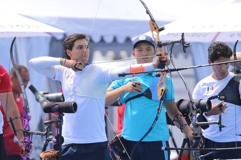 Equipo varonil mexicano de tiro con arco cumple en su primer reto olímpico