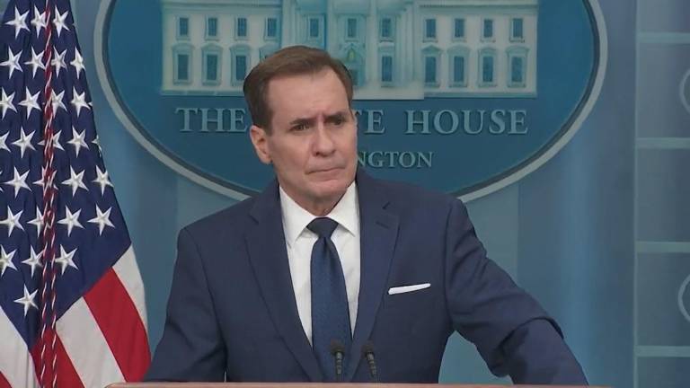 John Kirby, portavoz del Consejo de Seguridad Nacional de la Casa Blanca.