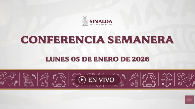 Conferencia semanera del Gobernador Rubén Rocha Moya.