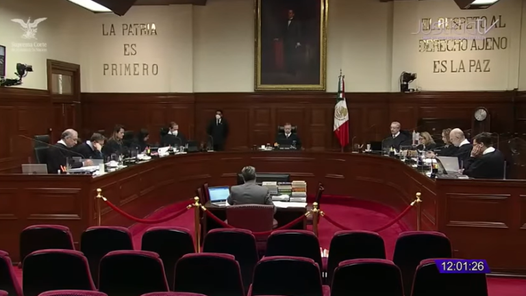 Sesión del pleno de la Suprema Corte de Justicia de la Nación el martes.
