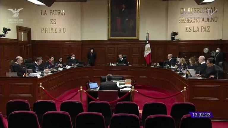Sesión del Pleno de la Suprema Corte de Justicia Nacional.