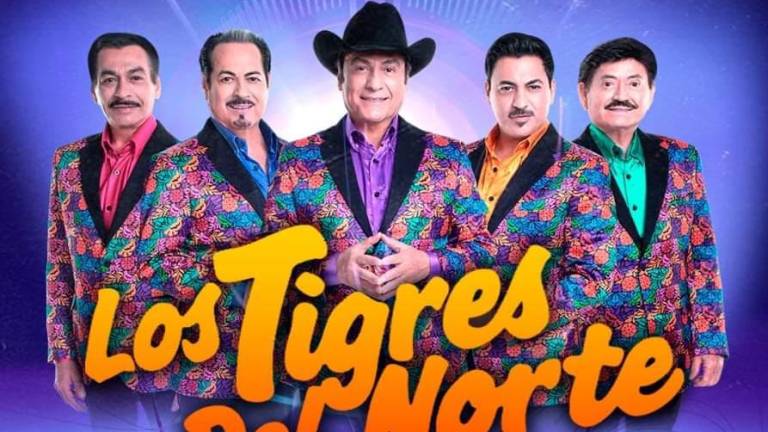 Los Tigres del Norte visitiarán Mazatlán el 12 de mayo.