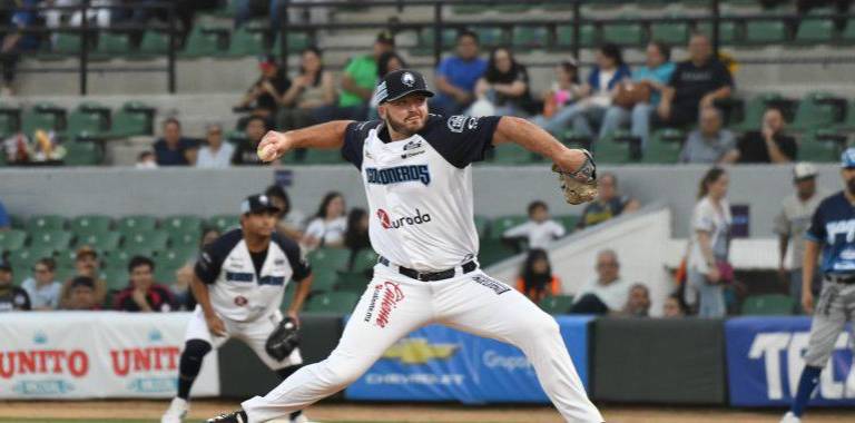 Zach Willeman mantuvo sin hit ni carrera a los Yaquis de Ciudad Obregón durante cinco entradas y dos tercios.