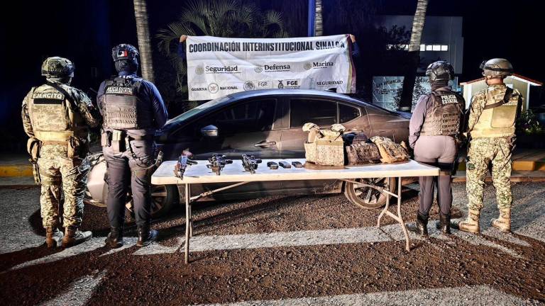 En la zona fue asegurado un vehículo y armamento.