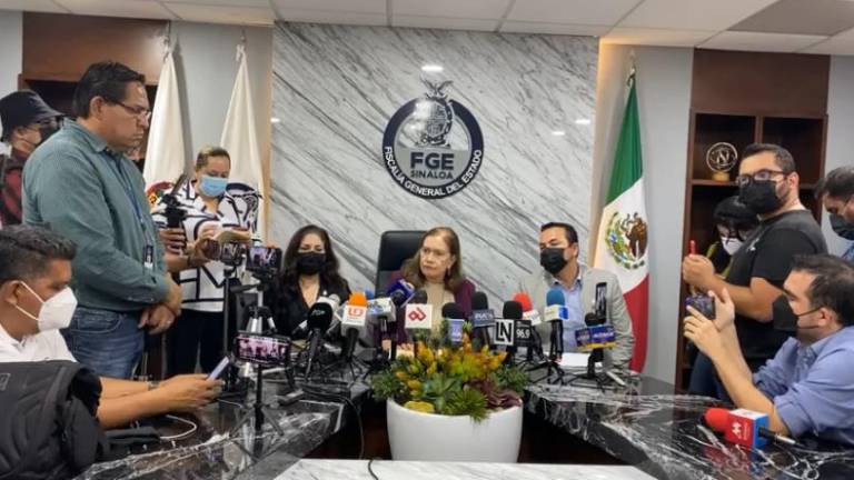 Conferencia de prensa de la Fiscalía del Estado