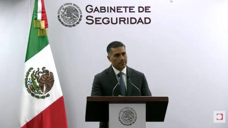 Omar García Harfuch, Secretario de Seguridad y Protección Ciudadana, reitera que Rubén Rocha Moya permanece en Sinaloa.