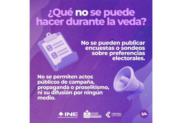 A tres días de la elección judicial, INE ordena suspender difusión de acordeones y prohíbe su distribución
