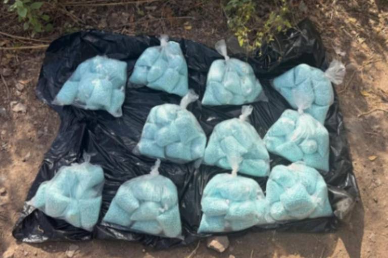 Guardia Nacional decomisó presunto fentanilo en operativo conjunto en la colonia Bicentenario.
