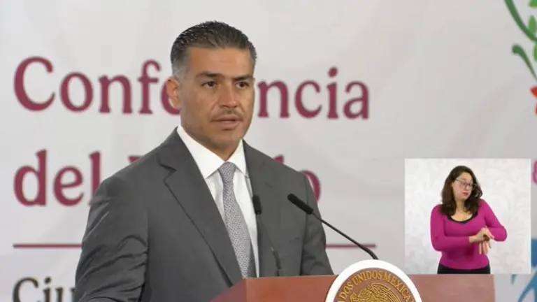 Omar García Harfuch, Secretario de Seguridad, señaló que en México no hay investigación contra el Gobernador de Sinaloa con licencia, Rubén Rocha Moya.