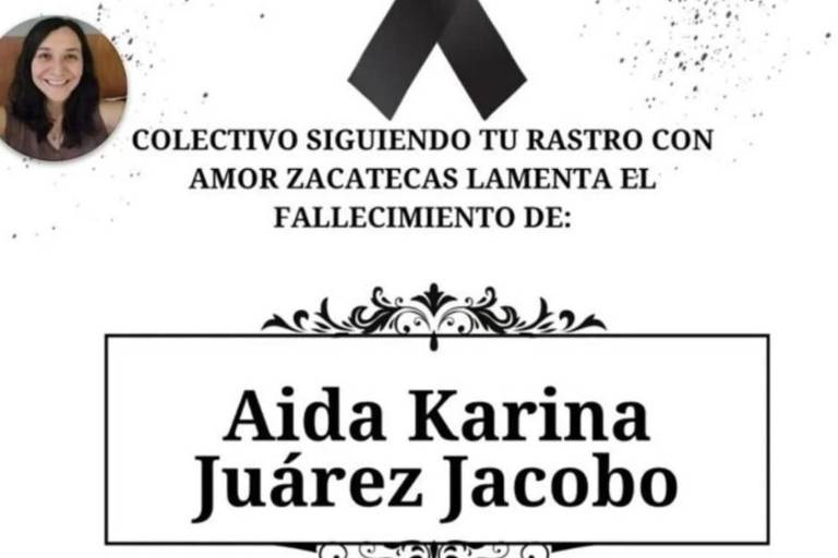ONU-DH condena asesinato de Aida Karina, madre que buscaba a su hija en Zacatecas