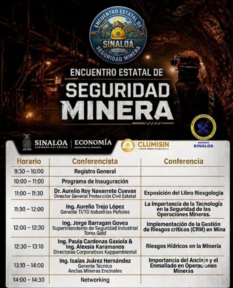 $!Invitan al Encuentro Estatal de Seguridad Minera en Mazatlán