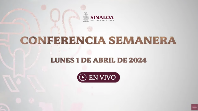 Conferencia semanera del Gobernador de Sinaloa Rubén Rocha Moya.