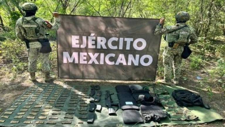 El Ejército realizó aseguramientos en la zona serrana del municipio de Concordia.