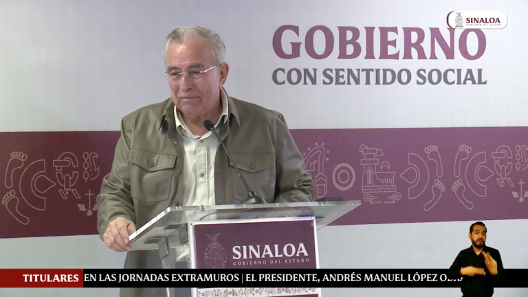 Conferencia semanera del Gobernador Rubén Rocha Moya.